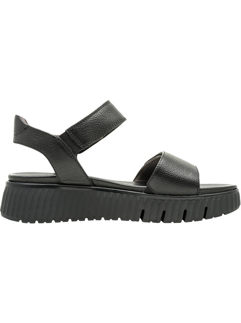 Sandales Cuir Tamaris Comfort Noir - Kiabi