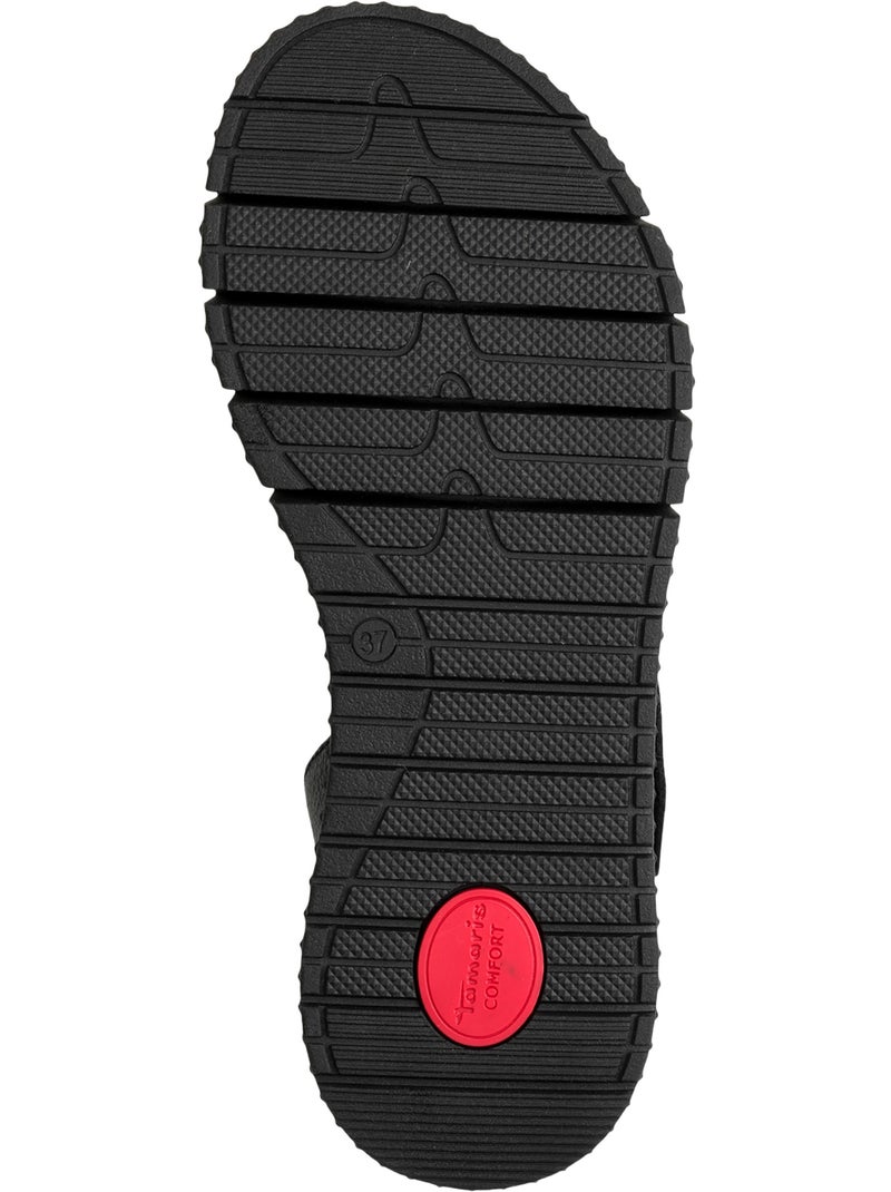 Sandales Cuir Tamaris Comfort Noir - Kiabi