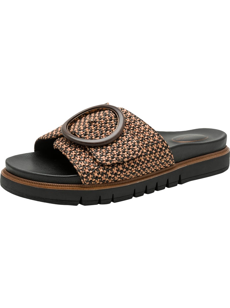 Sandales Cuir Tamaris Comfort Noir - Kiabi