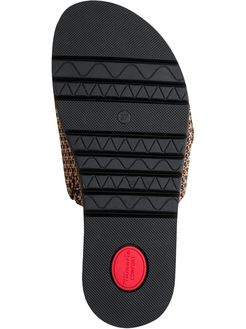 Sandales Cuir Tamaris Comfort Noir - Kiabi
