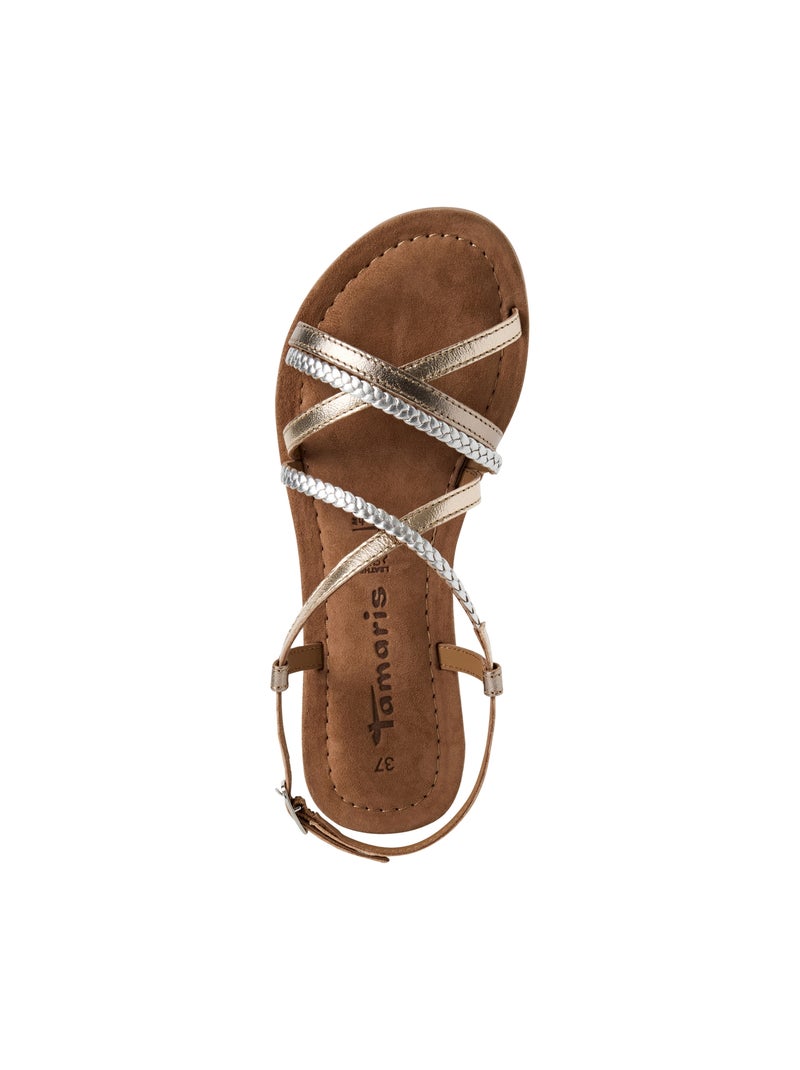 Sandales Cuir Tamaris Multicolore - Kiabi