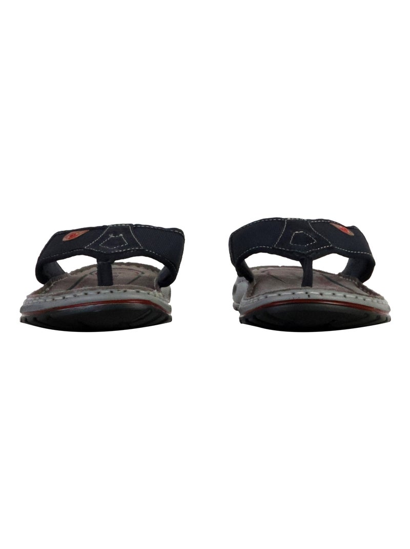 Sandales Cuir Terre De Marins Gabin Bleu marine - Kiabi