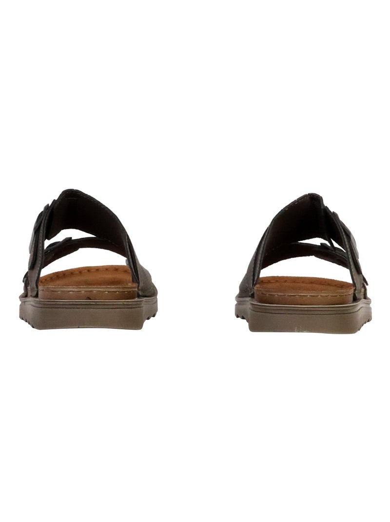 Sandales Cuir Terre De Marins Imila Gris - Kiabi