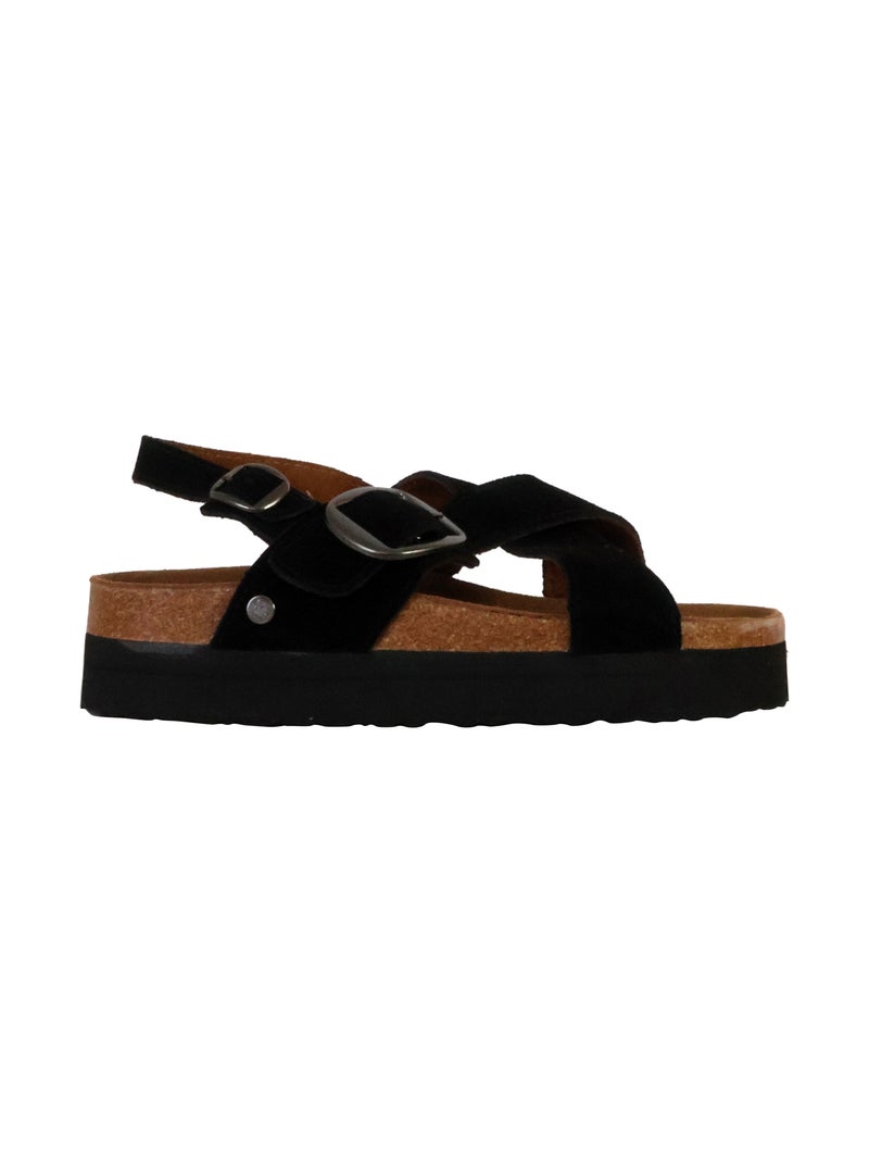Sandales Cuir Terre De Marins Shylo Noir - Kiabi