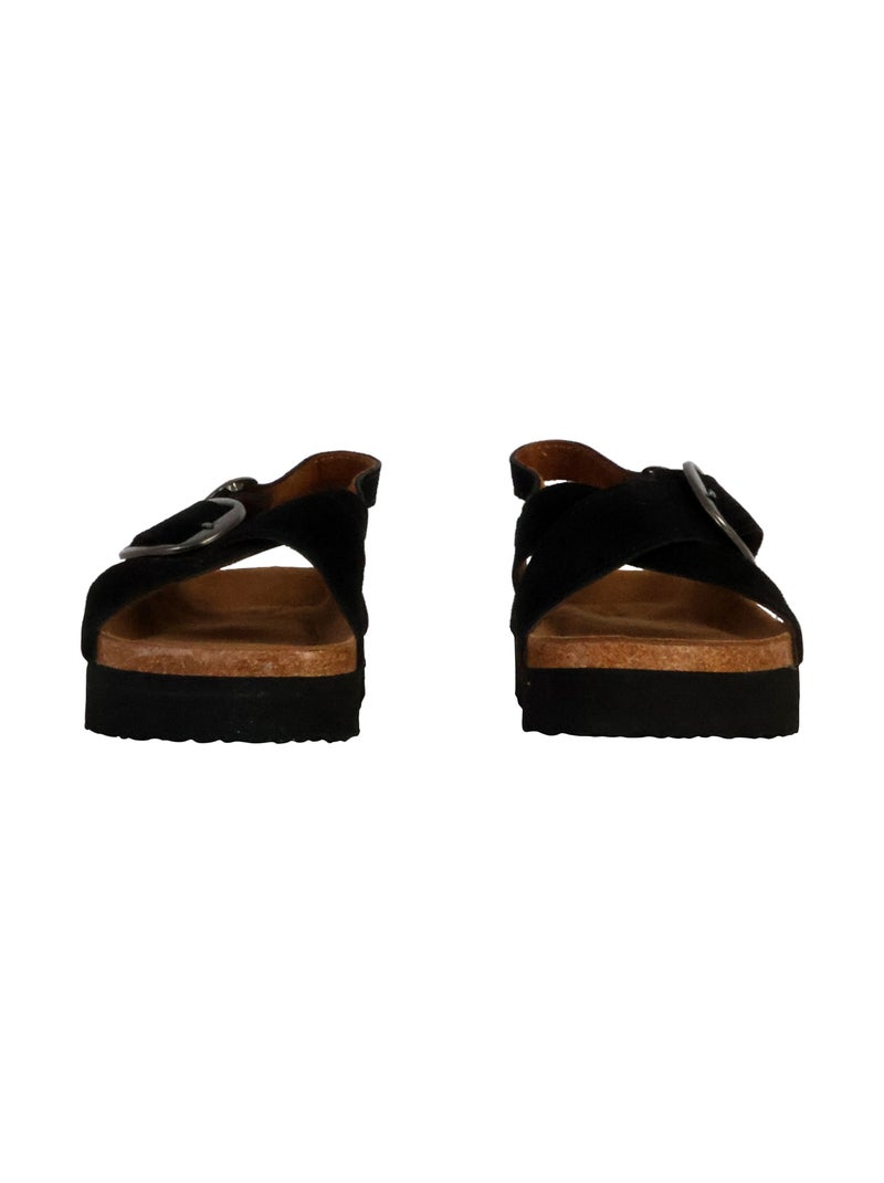 Sandales Cuir Terre De Marins Shylo Noir - Kiabi