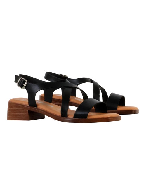 Sandales Cuir The Divine Factory Alenoa - Kiabi