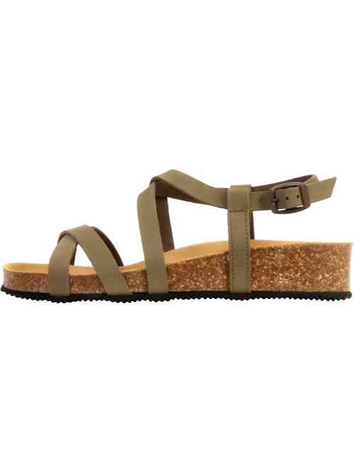 Sandales Cuir The Divine Factory Noga Tahel Edge - Kiabi
