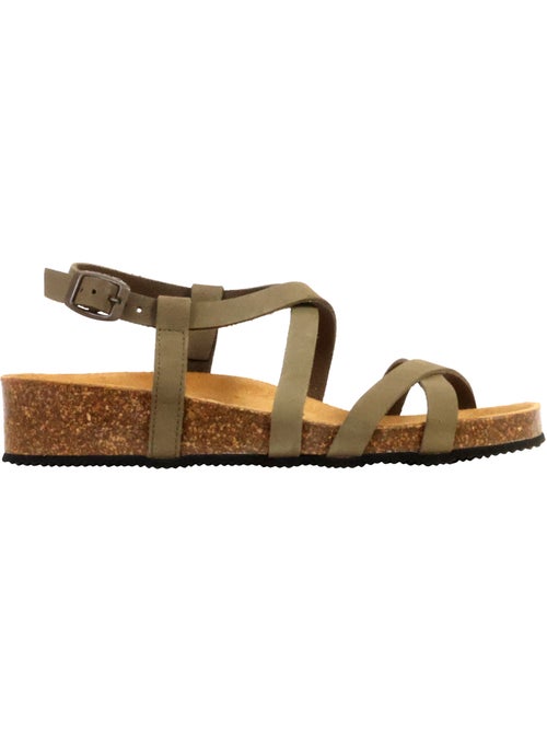 Sandales Cuir The Divine Factory Noga Tahel Edge - Kiabi