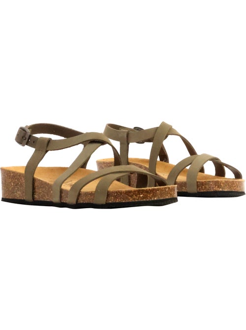 Sandales Cuir The Divine Factory Noga Tahel Edge - Kiabi