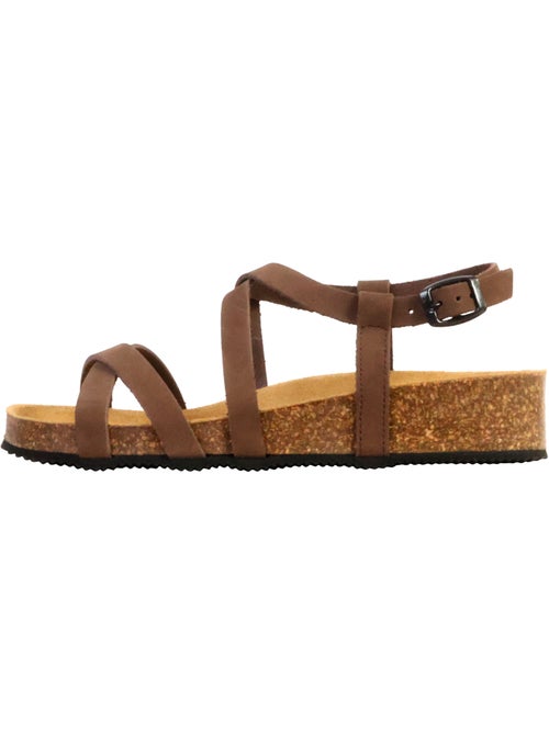 Sandales Cuir The Divine Factory Noga Tahel Edge - Kiabi