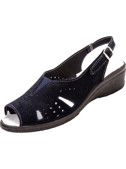 Sandales cuir velours - PEDICONFORT - Kiabi