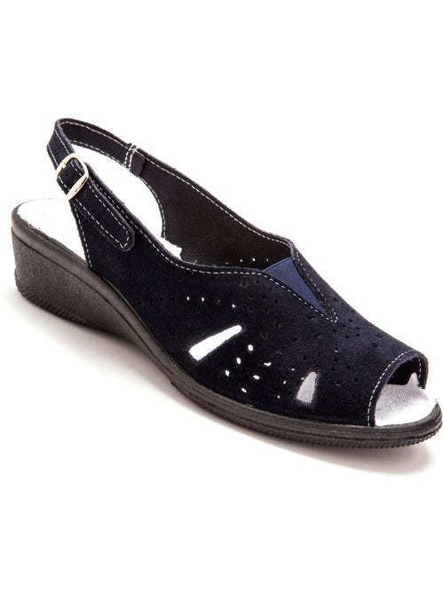 Sandales cuir velours - PEDICONFORT - Kiabi