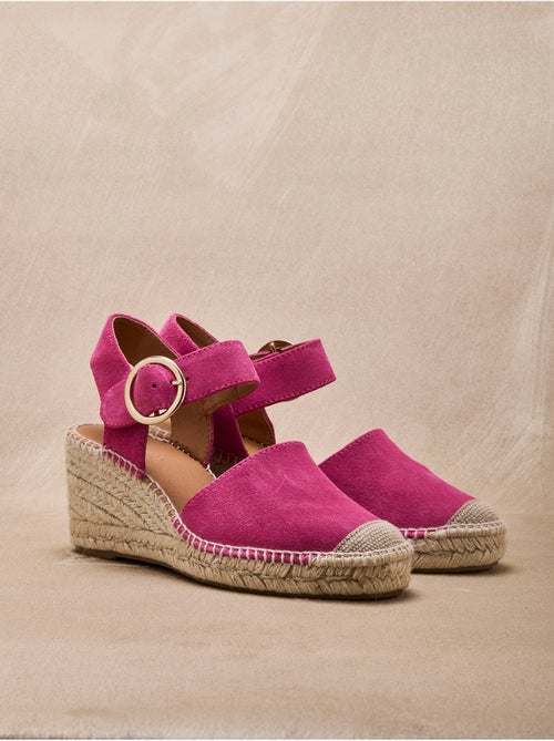 Sandales cuir velours femme - PEDICONFORT - Kiabi