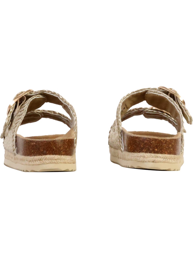 Sandales Cuir Xti Doré/or - Kiabi