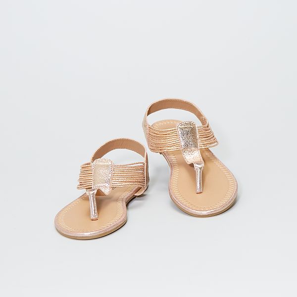 sandales dorées femme