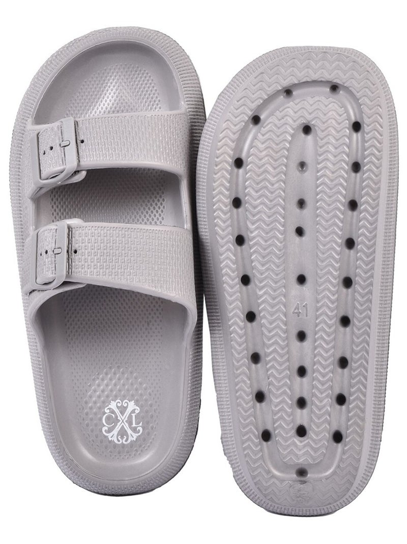 Sandales CXL By LACROIX EVA Boucle Gris - Kiabi