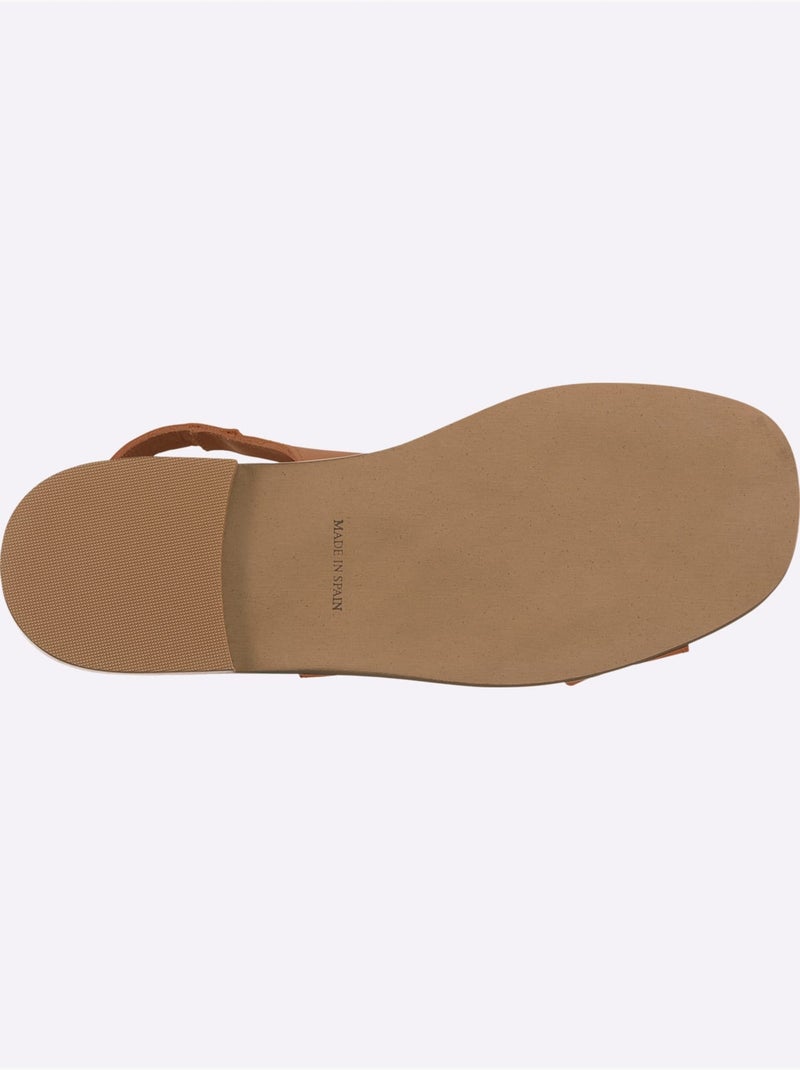 Sandales De Fabrication Espagnole - Taille Standard - Helline Ambre - Kiabi