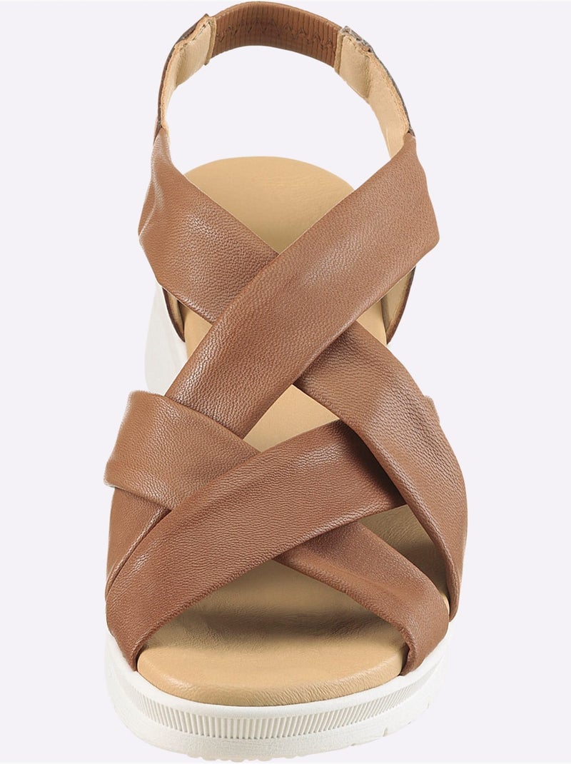 Sandales De Fabrication Espagnole - Taille Standard - helline Ambre - Kiabi