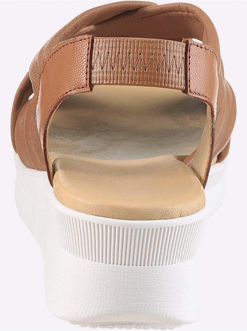 Sandales De Fabrication Espagnole - Taille Standard - helline Ambre - Kiabi