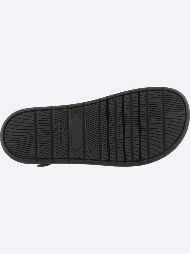 Sandales De Fabrication Espagnole - Taille Standard - Helline Noir - Kiabi