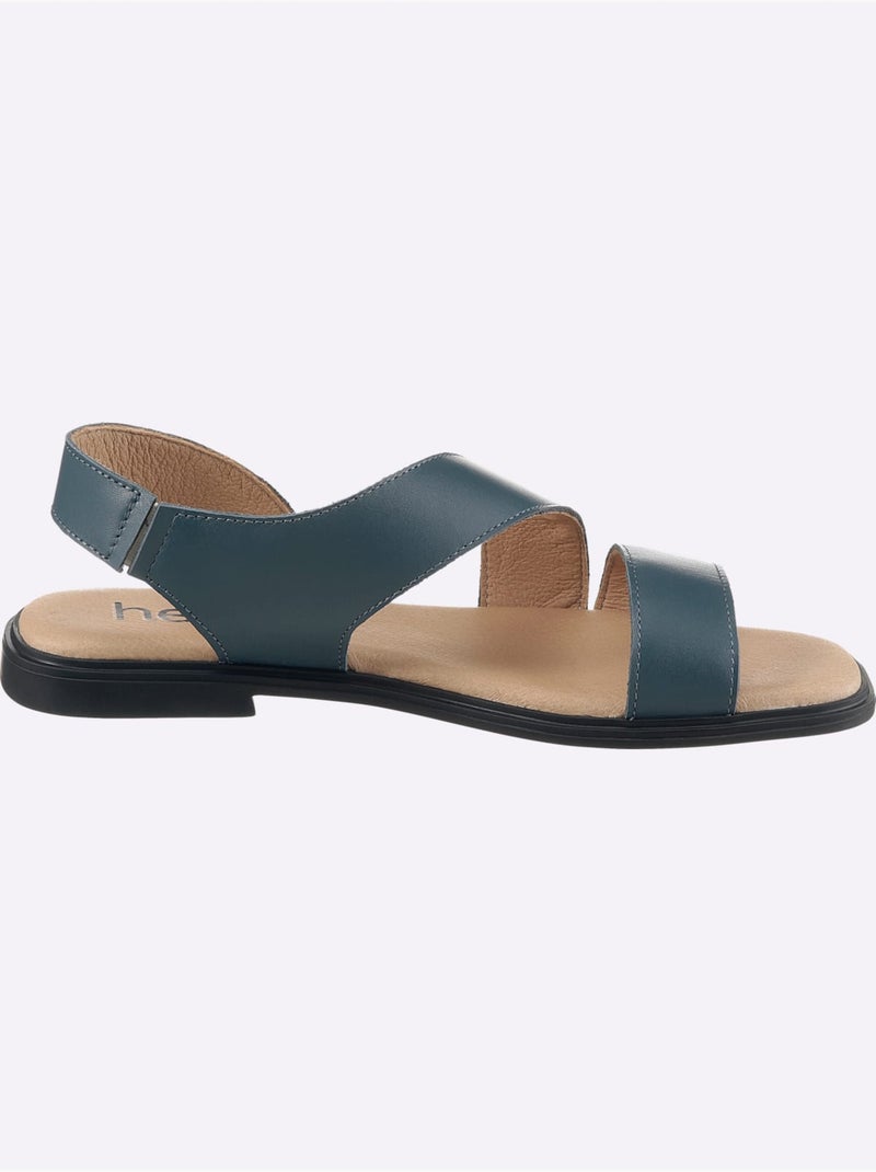Sandales De Fabrication Portugaise - Taille Standard - Helline Bleu marine - Kiabi