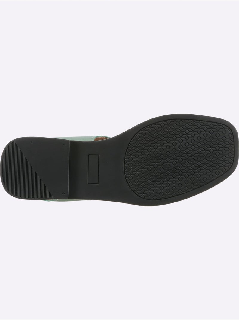 Sandales De Fabrication Portugaise - Taille Standard - Helline Menthe - Kiabi