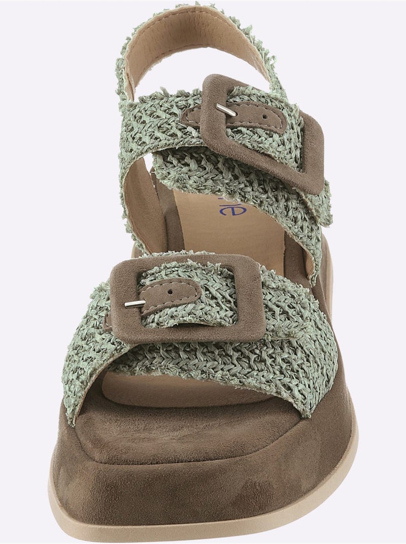 Sandales De Fabrication Portugaise - Taille Standard - Helline Vert kaki - Kiabi