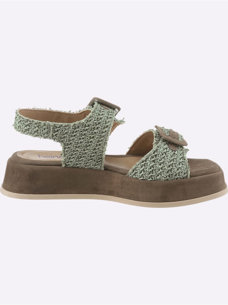 Sandales De Fabrication Portugaise - Taille Standard - Helline Vert kaki - Kiabi