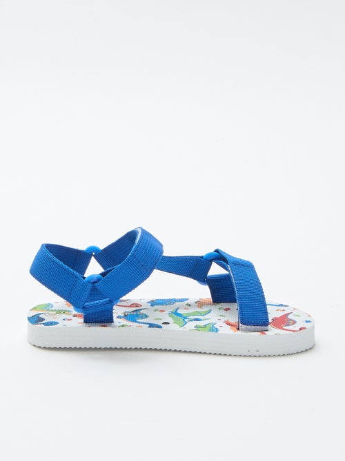 Sandales de plage avec lanières en textile - Kiabi Sandales de plage avec lanières en textile - Kiabi