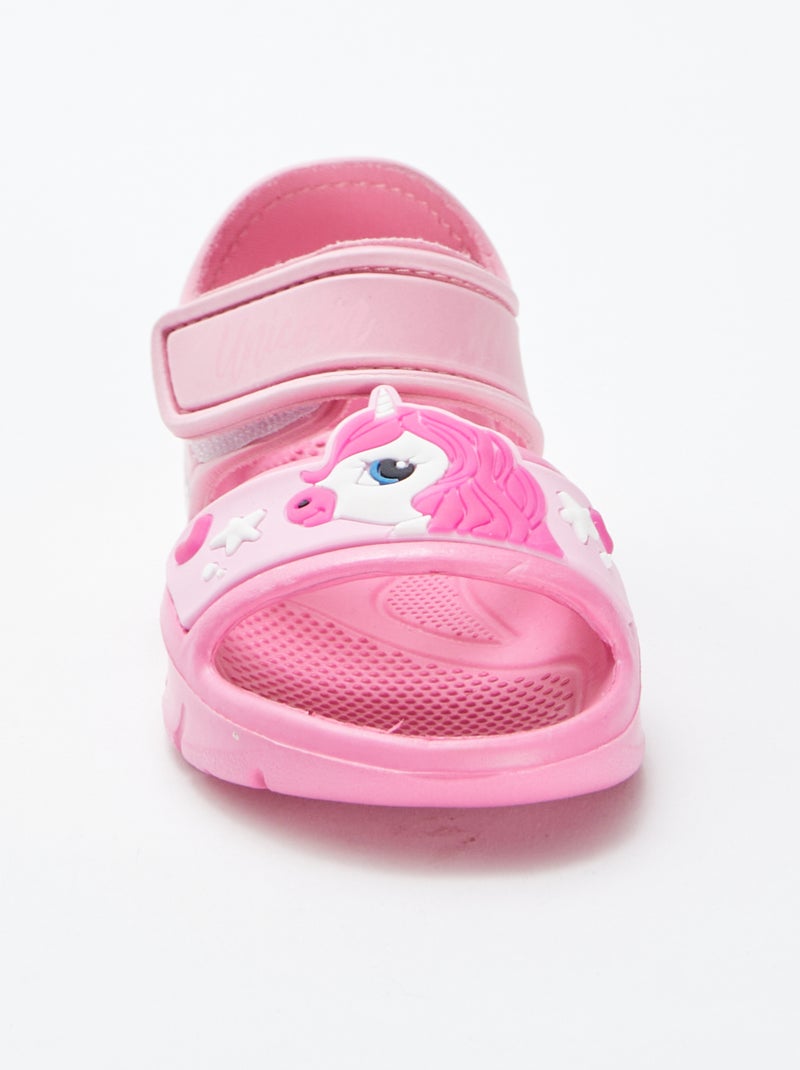 Sandales de plage 'licornes' ROSE - Kiabi