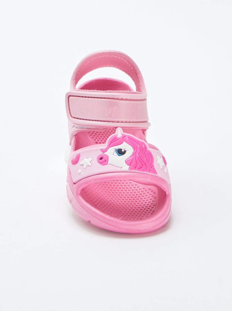 Sandales de plage 'licornes' ROSE - Kiabi