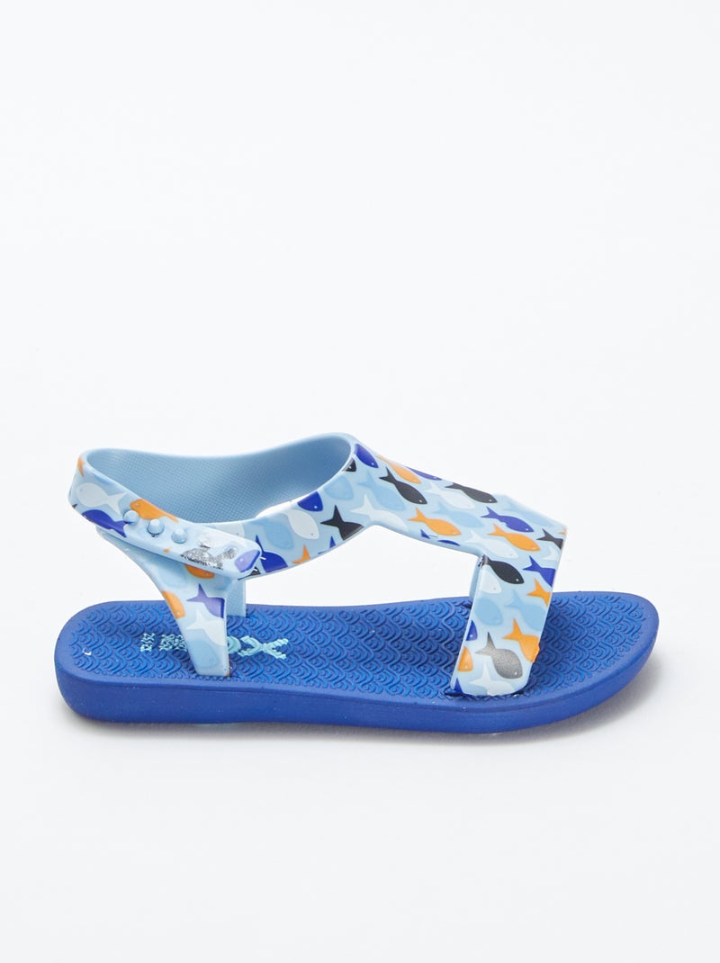 Sandales de plage 'poisson' Bleu - Kiabi
