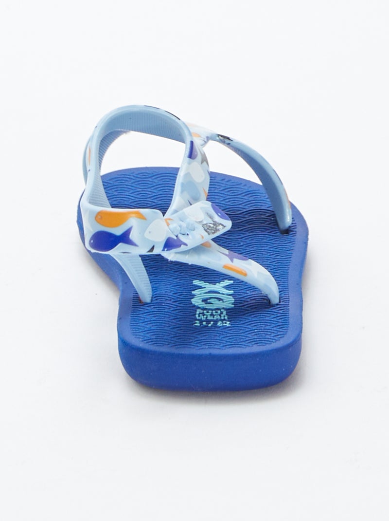 Sandales de plage 'poisson' Bleu - Kiabi