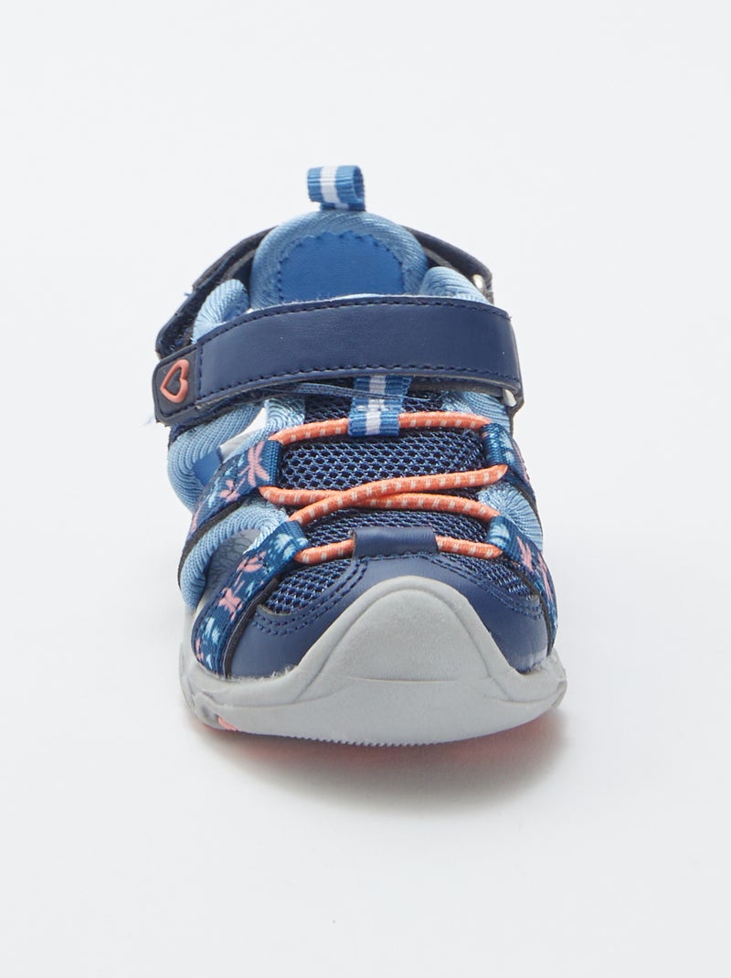 Sandales de sport à scratch BLEU - Kiabi