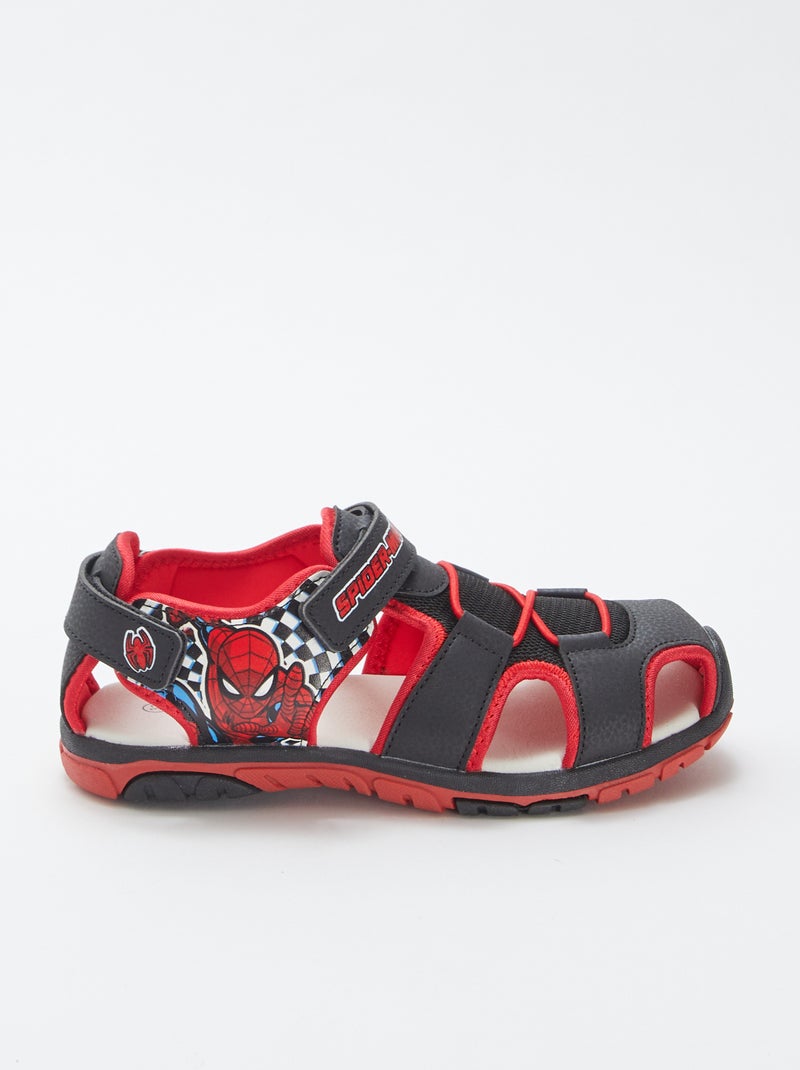 Sandales de sport fermées 'Spider Man' NOIR - Kiabi