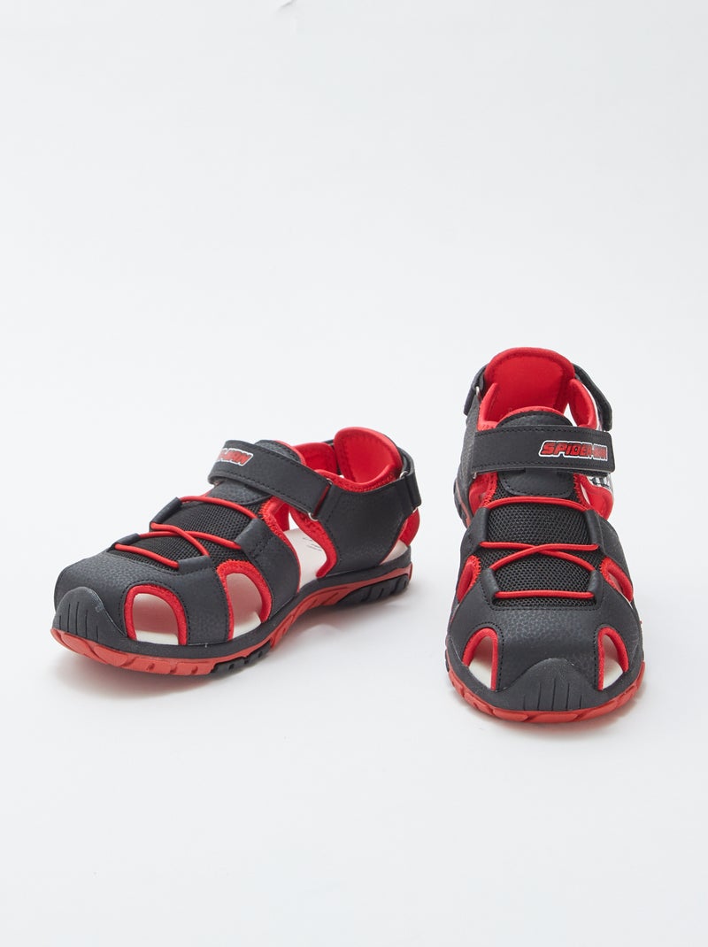 Sandales de sport fermées 'Spider Man' NOIR - Kiabi