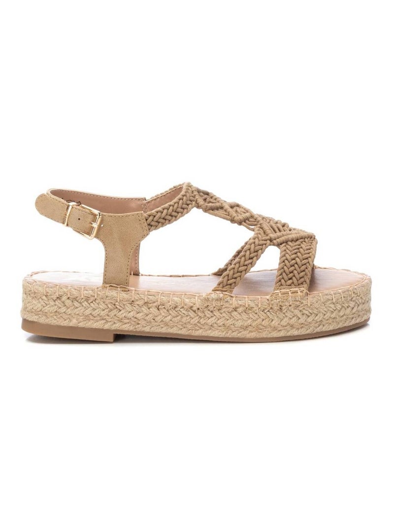 Sandales décontractées à boucle Beige - Kiabi