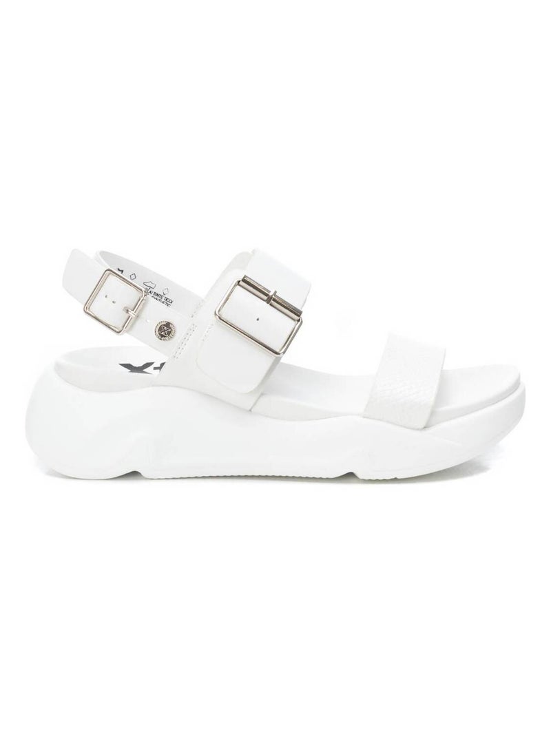 Sandales décontractées à boucle Blanc - Kiabi
