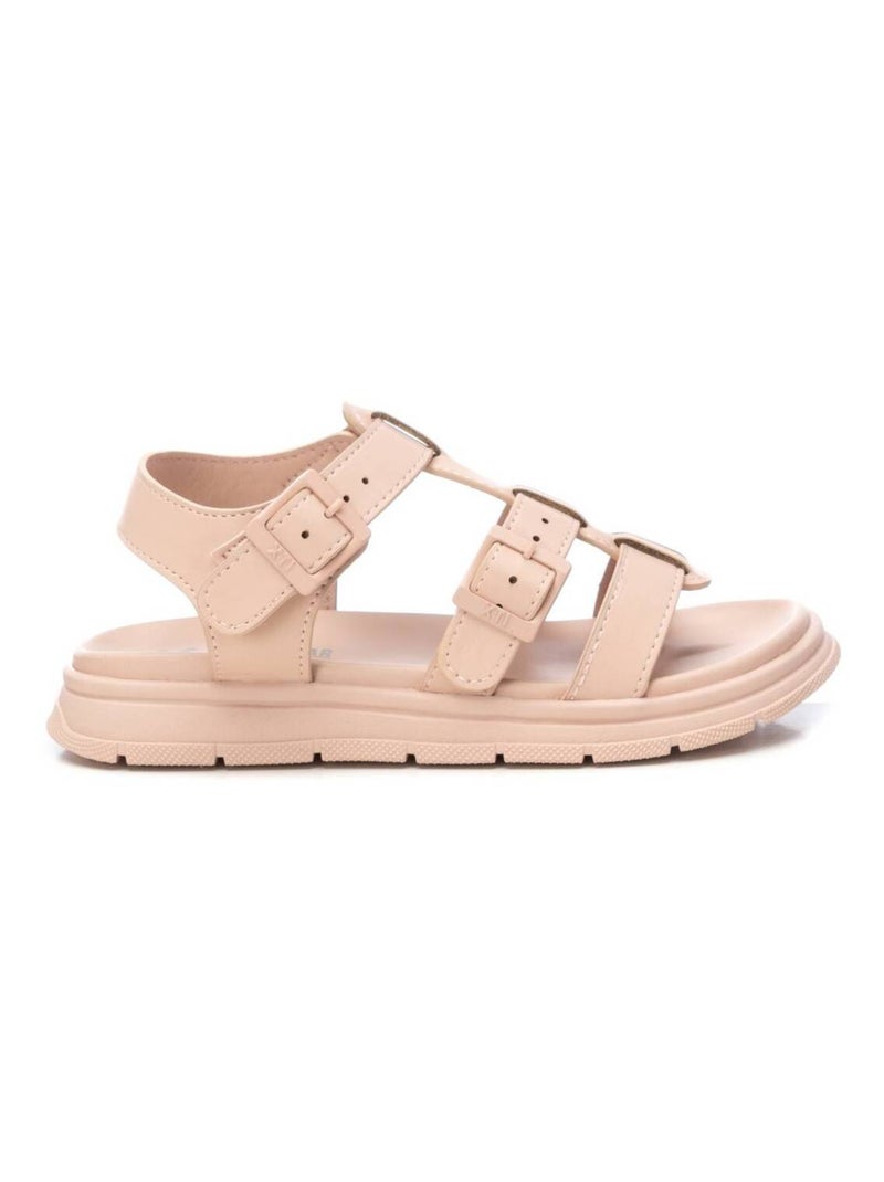 Sandales décontractées à boucle Crème - Kiabi