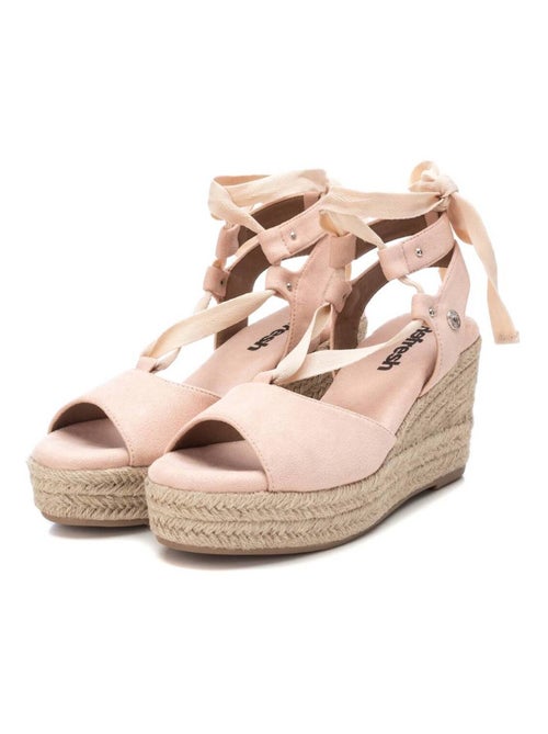 Sandales décontractées à bride cheville avec semelle compensée - Kiabi