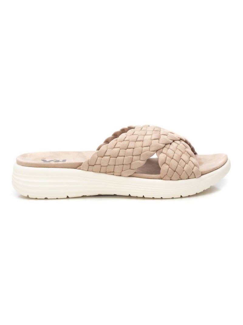 Sandales décontractées à enfiler Beige - Kiabi