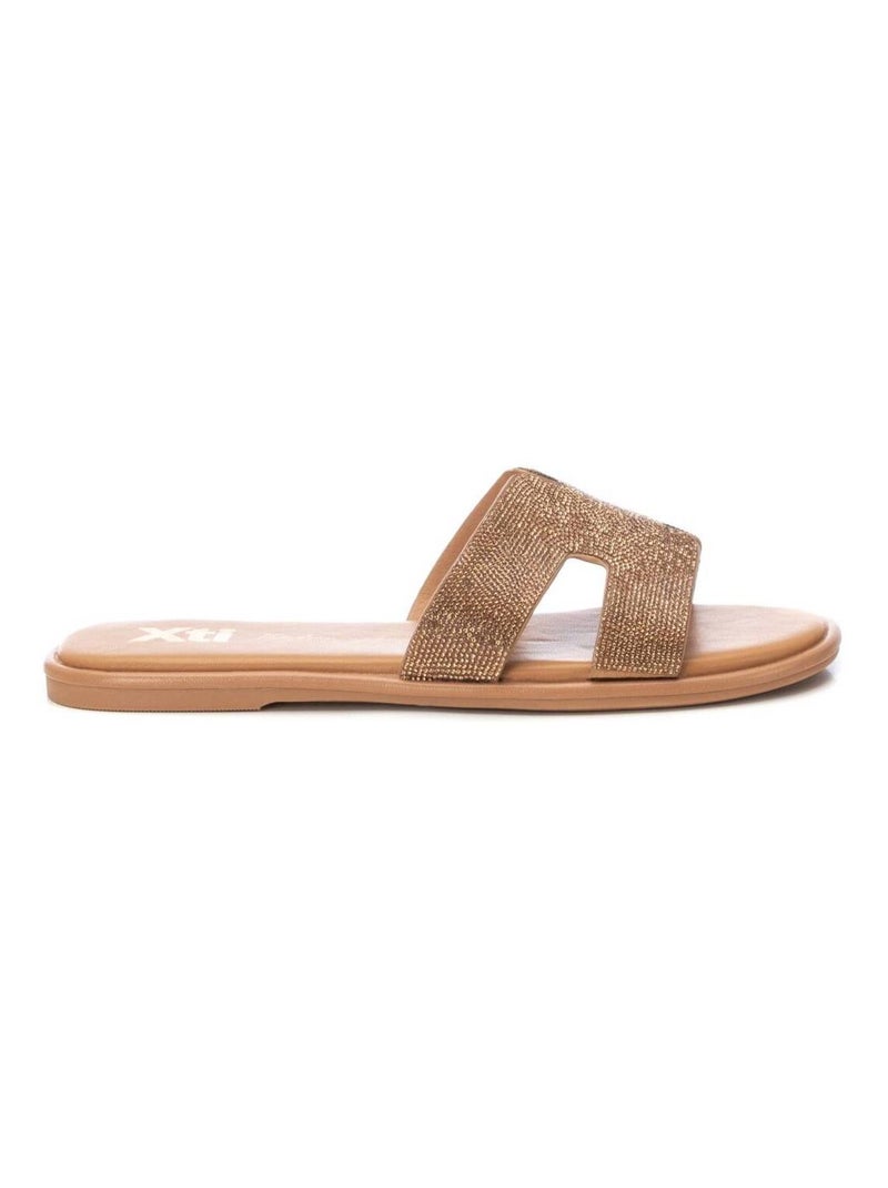 Sandales décontractées à enfiler Bronze - Kiabi