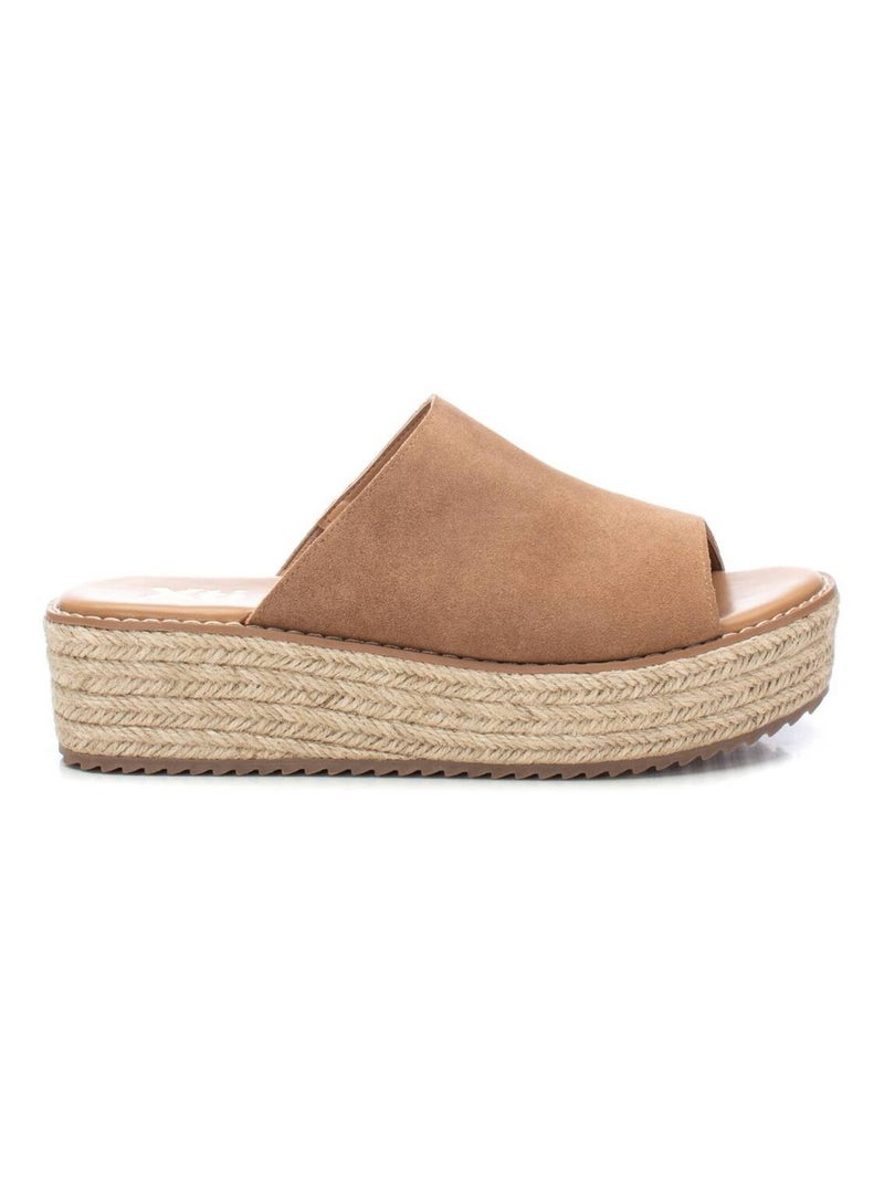Sandales décontractées à enfiler Camel - Kiabi