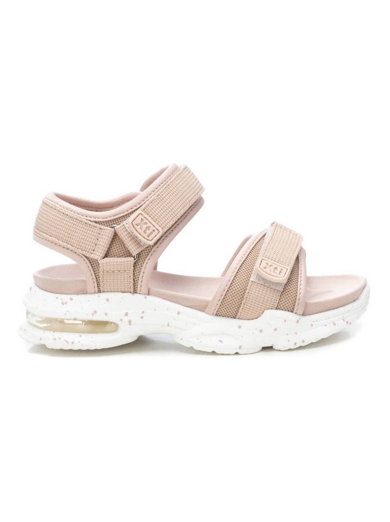 Sandales décontractées à sangle ajustable Beige - Kiabi