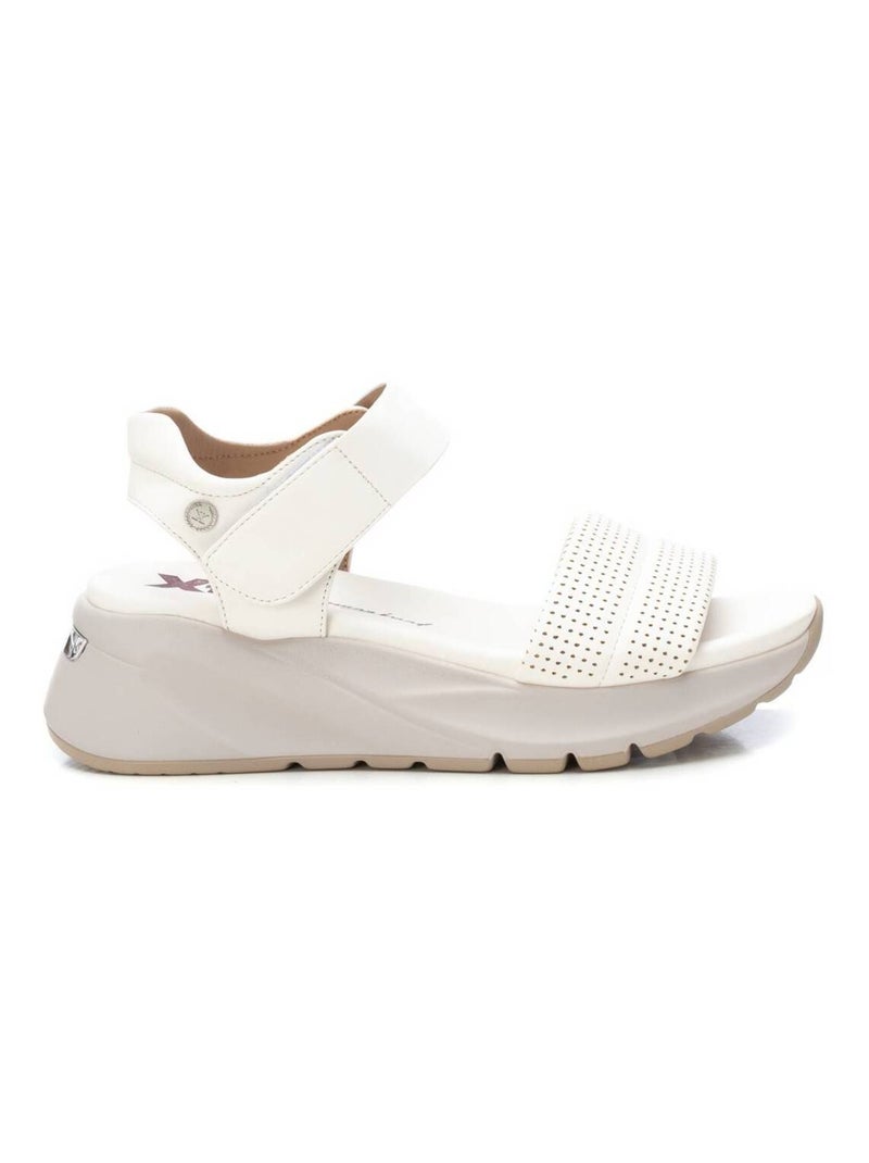Sandales décontractées à sangle ajustable Blanc - Kiabi