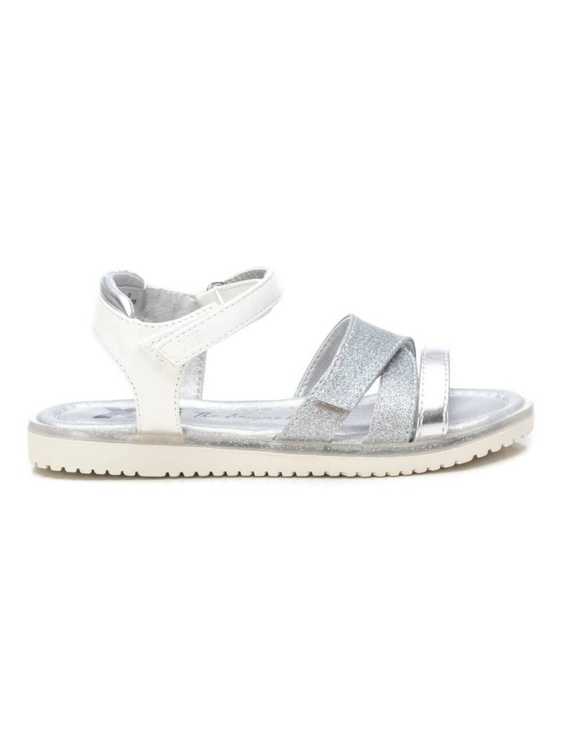 Sandales décontractées à sangle ajustable Blanc - Kiabi