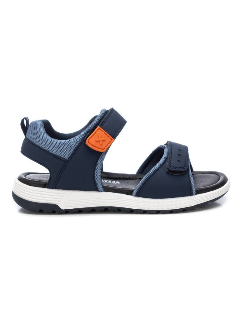 Sandales décontractées à sangle ajustable Bleu - Kiabi