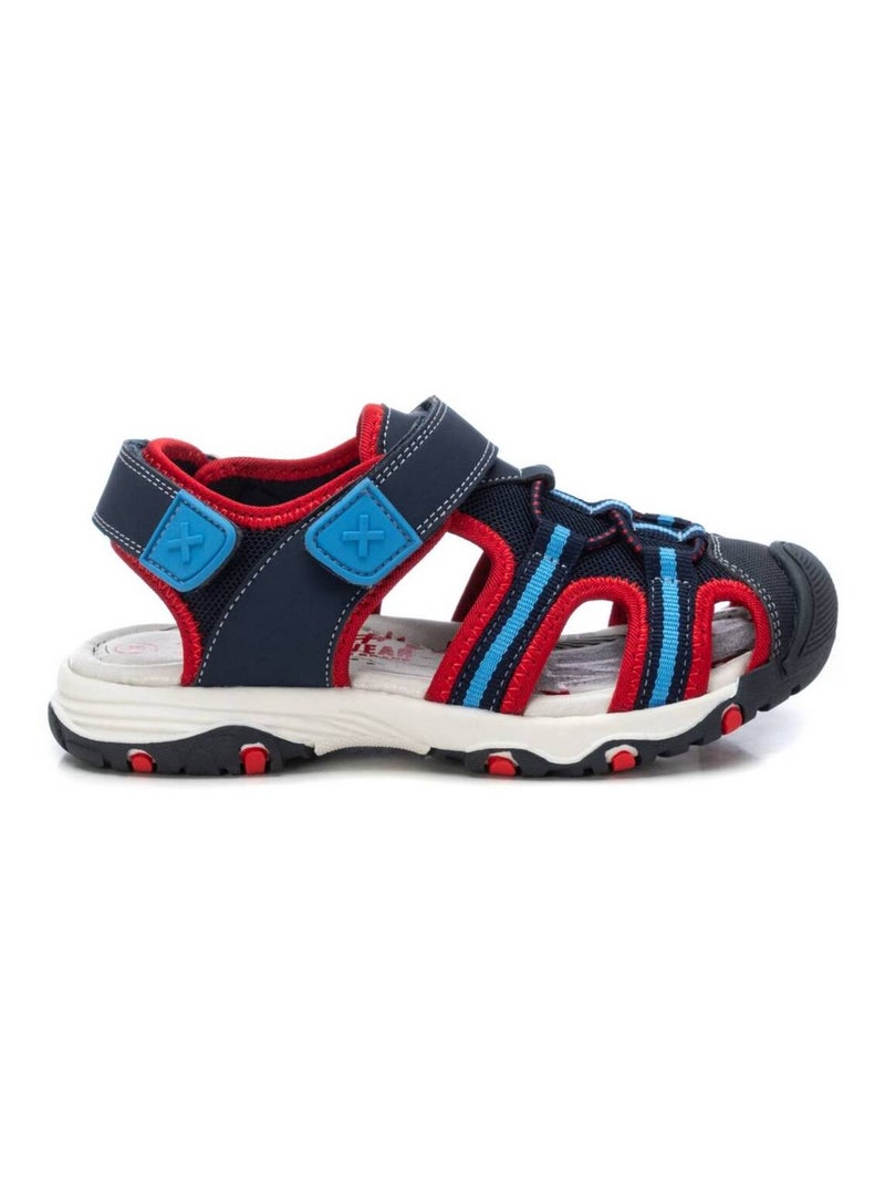 Sandales décontractées à sangle ajustable Bleu - Kiabi