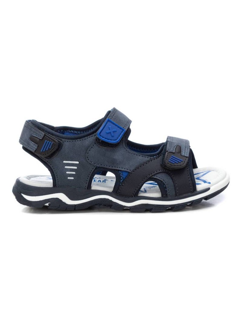 Sandales décontractées à sangle ajustable Bleu - Kiabi