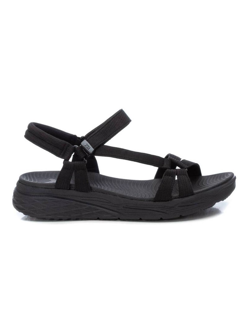 Sandales décontractées à sangle ajustable Noir - Kiabi